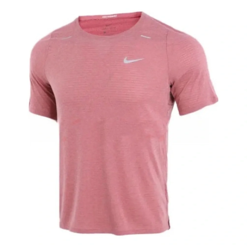 Nike Dri-FIT UV Miler Men’s Short-Sleeve Running Shirt 'Pink' DD1535-614
